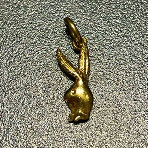 10k gold rabbit pendant